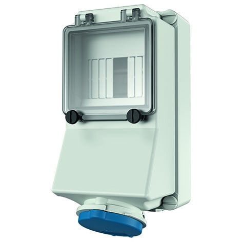 MENNEKES - Cee-Steckdose Abgesichert 16A 3P 230V 6H IP44