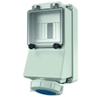 MENNEKES - Cee-Wandsteckdose 16A 3P 230V 6H IP67 m.Tragschiene