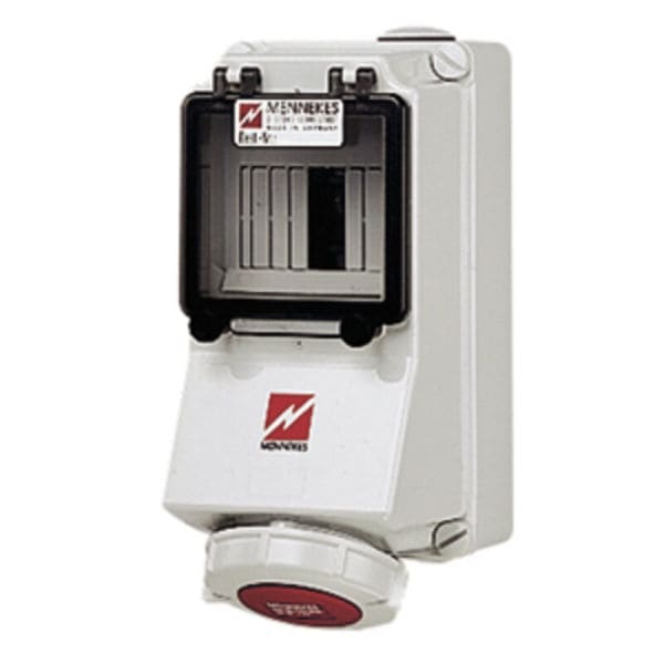 MENNEKES - CEE- Steckdose 16A 4p 400V 6h IP67 +Abs.