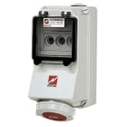 MENNEKES - Cee-Wandsteckdose 32A 5P 400V 6H IP67 + Abs.