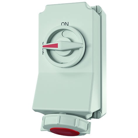 MENNEKES - Cee-Steckdose Hw/Vn 16A 7P 400V 6H IP67 Duo-Verriegelt