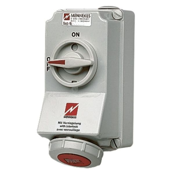 MENNEKES - Cee-Steckdose Abschaltbar Hw/Vn 32A 7P 400V 6H IP67