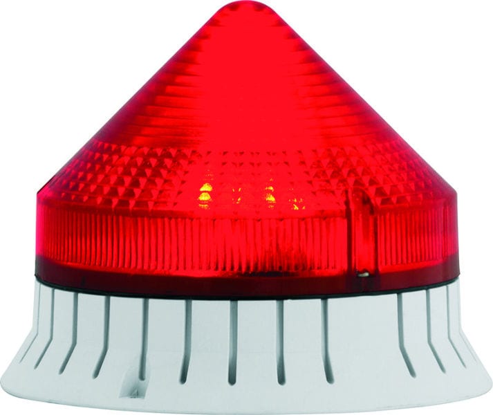 SIRENA - Blitzleuchte mit Akustik rot CTLXA12006J1F, 240V AC, inkl.LM, IP30