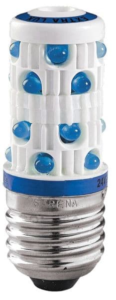 SIRENA - LED-Leuchtmittel, 240V AC/DC, blau Sockel BA15d, Ausf. LD 205 EXL