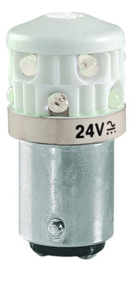 SIRENA - LED-Leuchtmittel, 24V AC/DC, weiß Sockel BA15d, Ausf. LD 103
