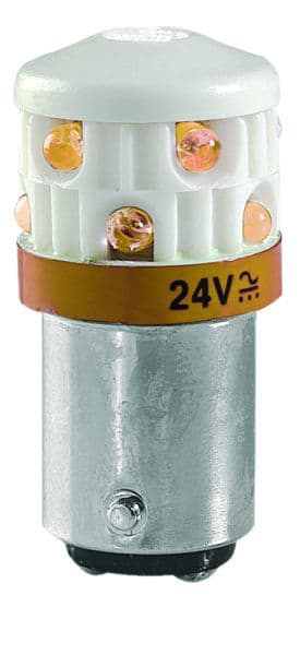 SIRENA - LED-Leuchtmittel, 24V AC/DC, oran Sockel BA15d, Ausf. LD 103