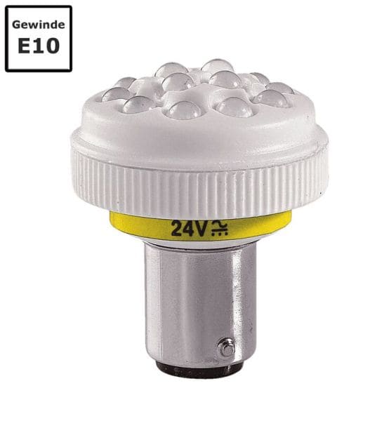 SIRENA - LED Leuchtmittel LD145F BA15d 24V GELB