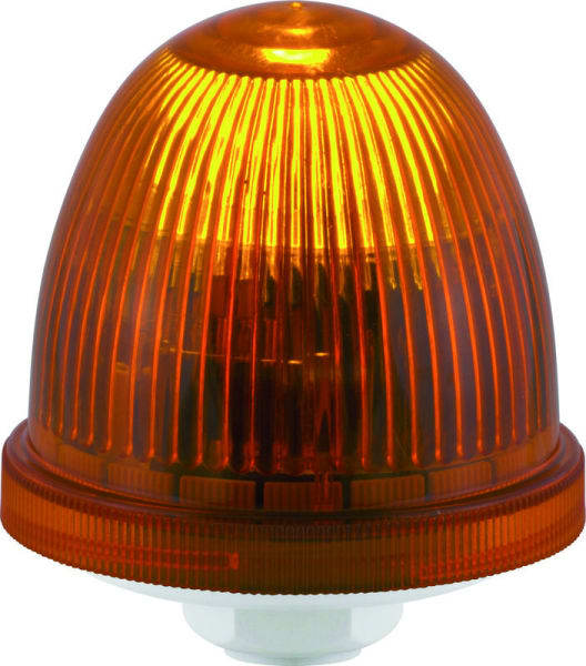 SIRENA - Blitzleuchte Ovolux m.Anschlussgewinde 24V AC/DC,2J,orange,m.Leuchtmittel,IP65