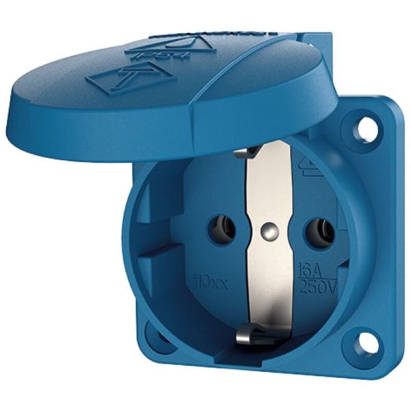 MENNEKES - Schuko-Anbausteckdose Blau 16A 2P+E 230V Ip54 Schraubklemme