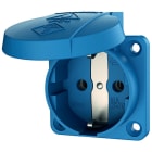 MENNEKES - Schuko-Anbausteckdose Blau 16A 2P+E 230V Ip54 Schraubklemme