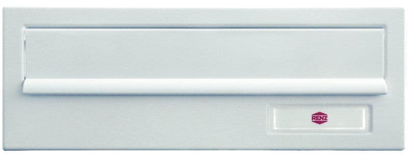 RENZ - Frontplatte m.Einwurfklappe, weiss, BxHxT 300x110x11mm