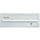 RENZ - Frontplatte Alu m.Einwurfklappe, Alu-silber, BxHxT 300x110x11mm