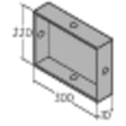 RENZ - UP-Kasten für Video-Sprechanlage BxHxT 300x220x70mm