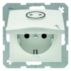 BERKER - S.1/B.x SSD mit abtastbarem Symbol Steckdose u. Klappdeckel pw.