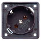 BERKER - Integro Schukosteckdose Braun 45 Grad