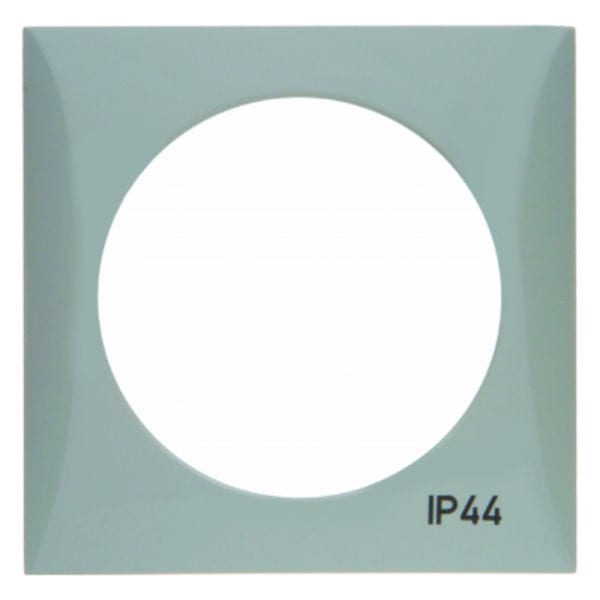 BERKER - INTEGRO FLOW IP44 Rahmen 1fach ohne Dichtung, grau glänzend