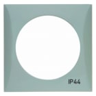 BERKER - INTEGRO FLOW IP44 Rahmen 1fach ohne Dichtung, grau glänzend