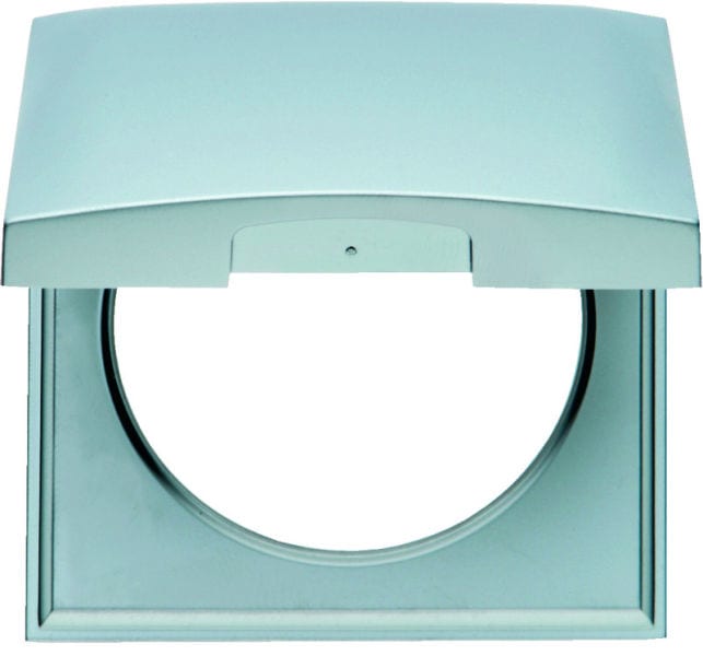BERKER - Integro Pure Rahmen 1Fach mit Klappdeckel, Chrom Matt