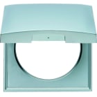 BERKER - Integro Pure Rahmen 1Fach mit Klappdeckel, Chrom Matt