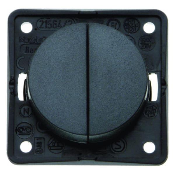 BERKER - INTEGRO Flow/Pure Doppeltaster anthrazit matt