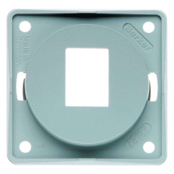 BERKER - INTEGRO Tragplatte für AMP Modular Jacks,1fach, grau hochglänzend