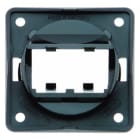 BERKER - INTEGRO Tragplatte für 2 MINI-COM Module, anthrazit, hochglänz.