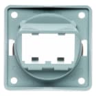 BERKER - INTEGRO Tragplatte für 2 MINI-COM Module, grau,hochglänz.
