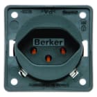 BERKER - INTEGRO SSD mit Schutzkontakt Schweiz Typ 13 anthrazit, damasziert