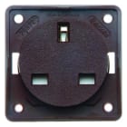 BERKER - Integro STD British Standard mit Schutzkontakt, Braun Damas.