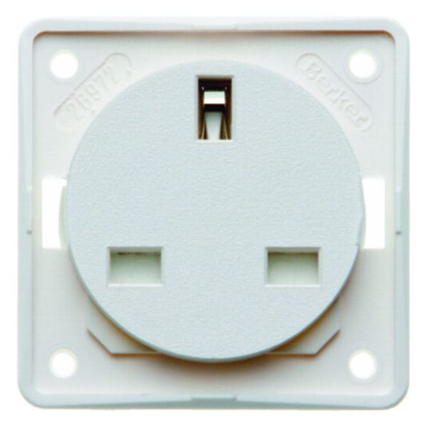 BERKER - INTEGRO STD British Standard mit Schutzkontakt, polarweiß damas.