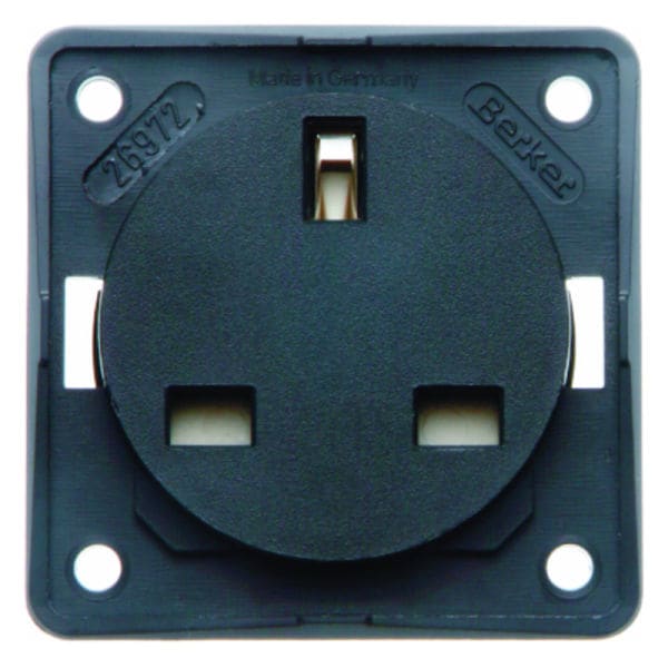 BERKER - INTEGRO STD British Standard mit Schutzkontakt, anthrazit damasziert