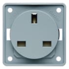 BERKER - INTEGRO STD British Standard mit Schutzkontakt, lichtgrau damas.