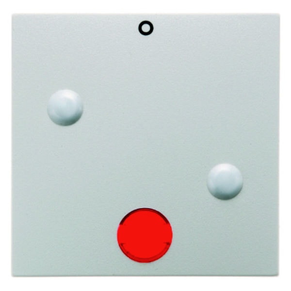BERKER - S.1/B.x Wippe anschraubbar mit roter Linse & Aufdruck 0, polarweiß matt