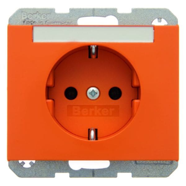 BERKER - K.x SSD mit Beschriftungsfeld orange