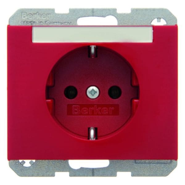 BERKER - K.x SSD mit Beschriftungsfeld rot