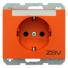 BERKER - K.xSSD mit Beschriftungsfeld mit Aufdruck ZSV, orange