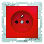 BERKER - S.1/B.1 Steckdose mit Erdungsstift, rot