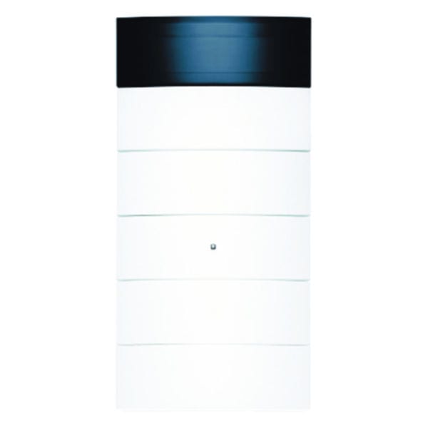 BERKER - KNX B.IQ Tastsensor 5fach mit RTR u.Display, polarweiß matt