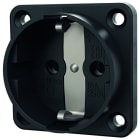 MENNEKES - Schuko-Anbausteckdose schwarz 16A 2p+E 230V IP20 Schraubklemme