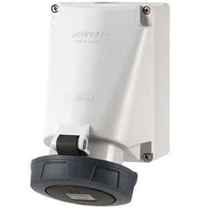 MENNEKES - Cee-Wandsteckdose 63A 5P 500V 7H IP67