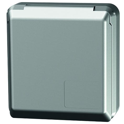 MENNEKES - Cee-Anbausteckdose Cepex 16A 3P 6H 230V IP44 Silber Ral9006