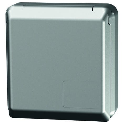 MENNEKES - Cee-Anbausteckdose Cepex 16A 5P 6H 400V IP44 Silber Ral9006