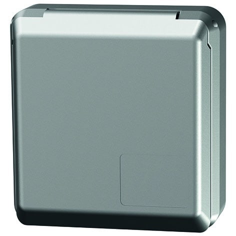 MENNEKES - Cee-Anbausteckdose Cepex 32A 5P 6H 400V IP44 Silber Ral9006