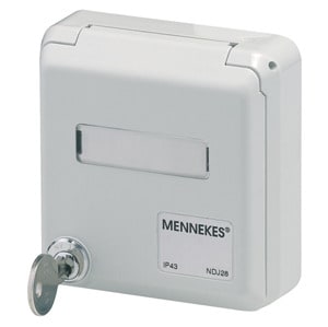 MENNEKES - UP CEPEX-Leergehäuse alpinweiß f. RJ45 Datendose N136104070 IP44