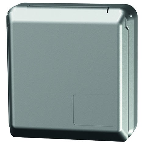 MENNEKES - Anbau Schuko-Wandsteckd. Cepex 16A 2P+E 230V IP44 Silber