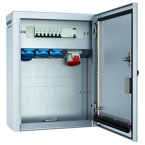 MENNEKES - Edelstahl Ap Kombi 4xSSTD 1X16/5 +Abs.