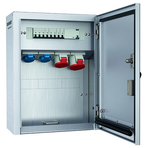 MENNEKES - Edelstahl Ap Kombi 2xSSTD 1X16/5 1X32/5 +Abs.