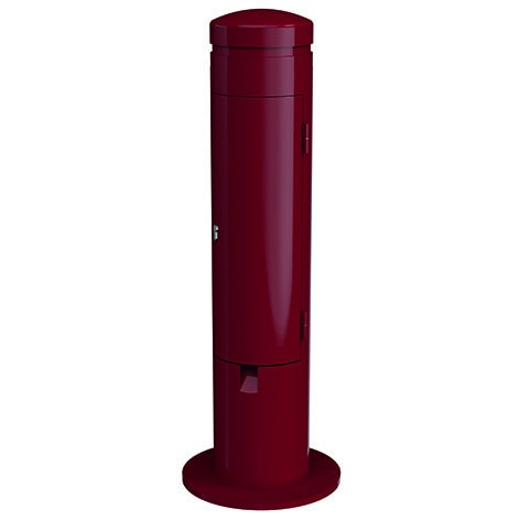 MENNEKES - Poller Ral3005 Rot 1050X220mm 2xSSTD 1X16A/5 + Abs.