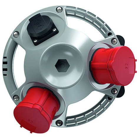 MENNEKES - 3Kraft Kombination Silber 1xSSTD 1X16/5 1X32/5 IP44