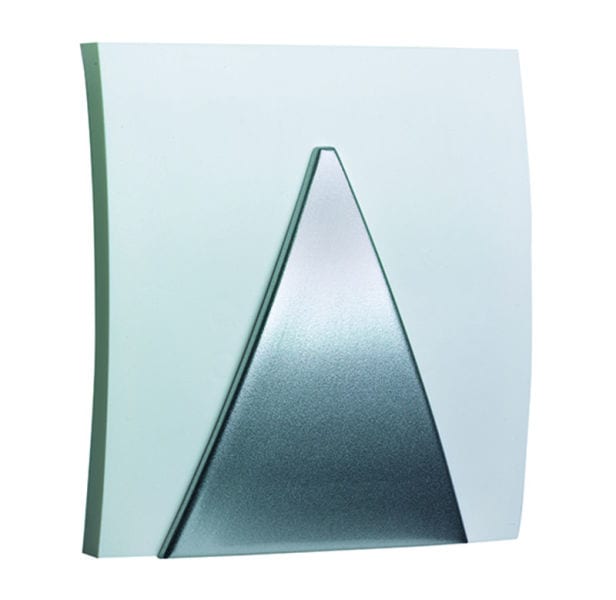 GROTHE - Gong zweiklang weiß/silber Design für Trafo 8-12V/4VA, (Typ GONG 065w/sim)